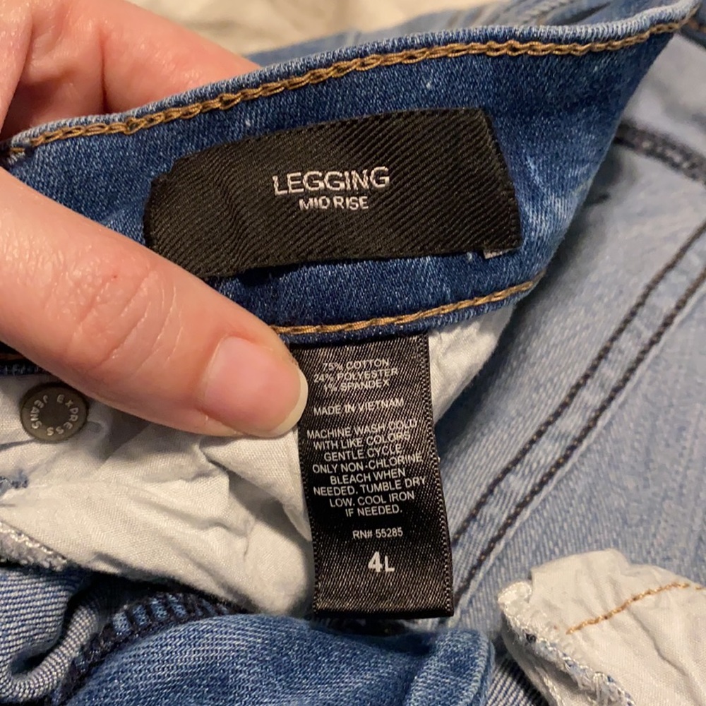 Paint Splatter Express Legging Jeans - Picture 3 of 4